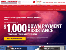 Tablet Screenshot of billpenneytoyota.com